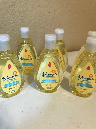 Lot of 12 Johnson's Head-To-Toe Baby Body Wash Shampoo Travel Size Bottles