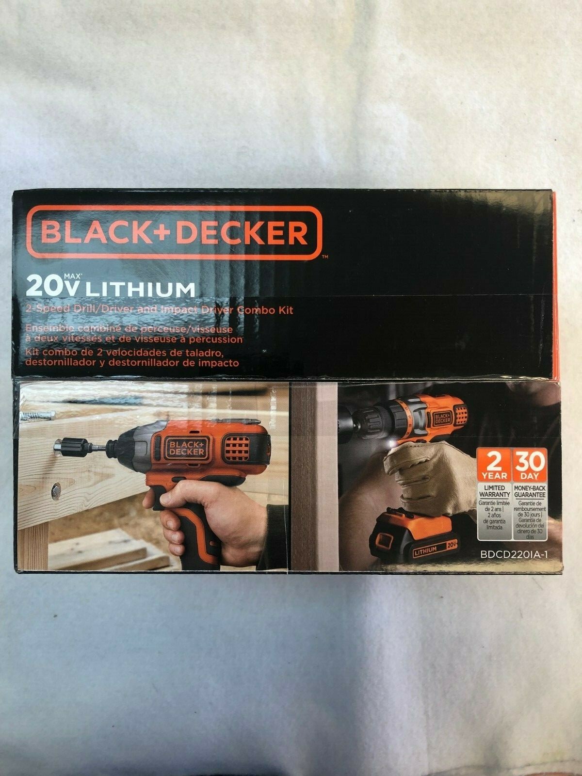 BLACK+DECKER BDCD220IA-1 20-Volt MAX Lithium-Ion Drill/Driver and Impact Driver