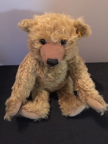 STEIFF CLASSIC TEDDY BEAR #000560-GROWLER-LONG CURLY MOHAIR