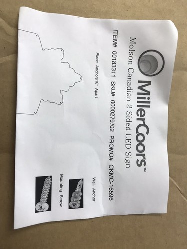 Molson Canadien LED Sign