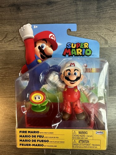 MARIO FAMILYオリジナルフィギュア Jakks Pacific World of Nintendo Super Mario Fire Mario with