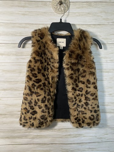 US 三軒茶屋 Fake Fur Leopard Zip Up Vest 38 US 三軒茶屋 Fake Fur Leopard Zip Up Vest 38 US 三軒茶屋 Fake