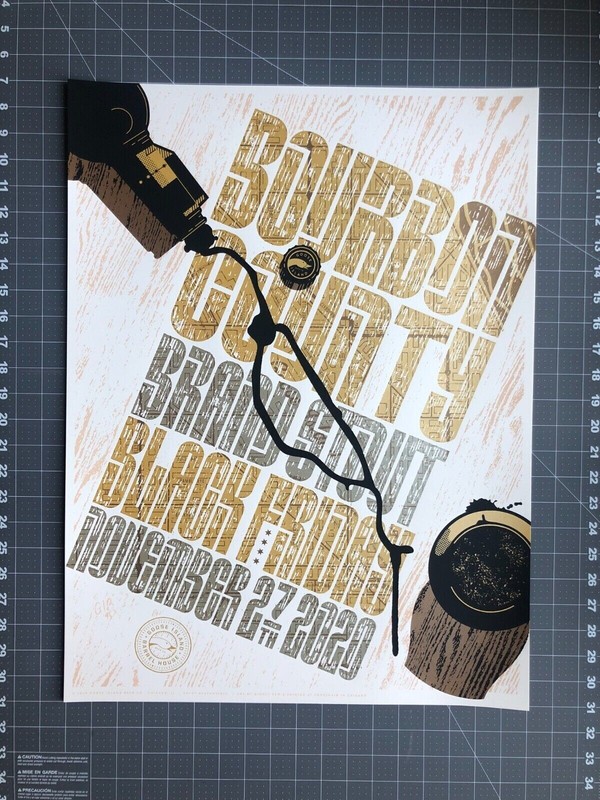 2020 Goose Island Bourbon County Stout Black Friday Poster