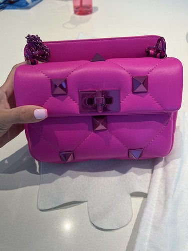 valentino SMALL ROMAN STUD THE SHOULDER BAG IN NAPPA WITH