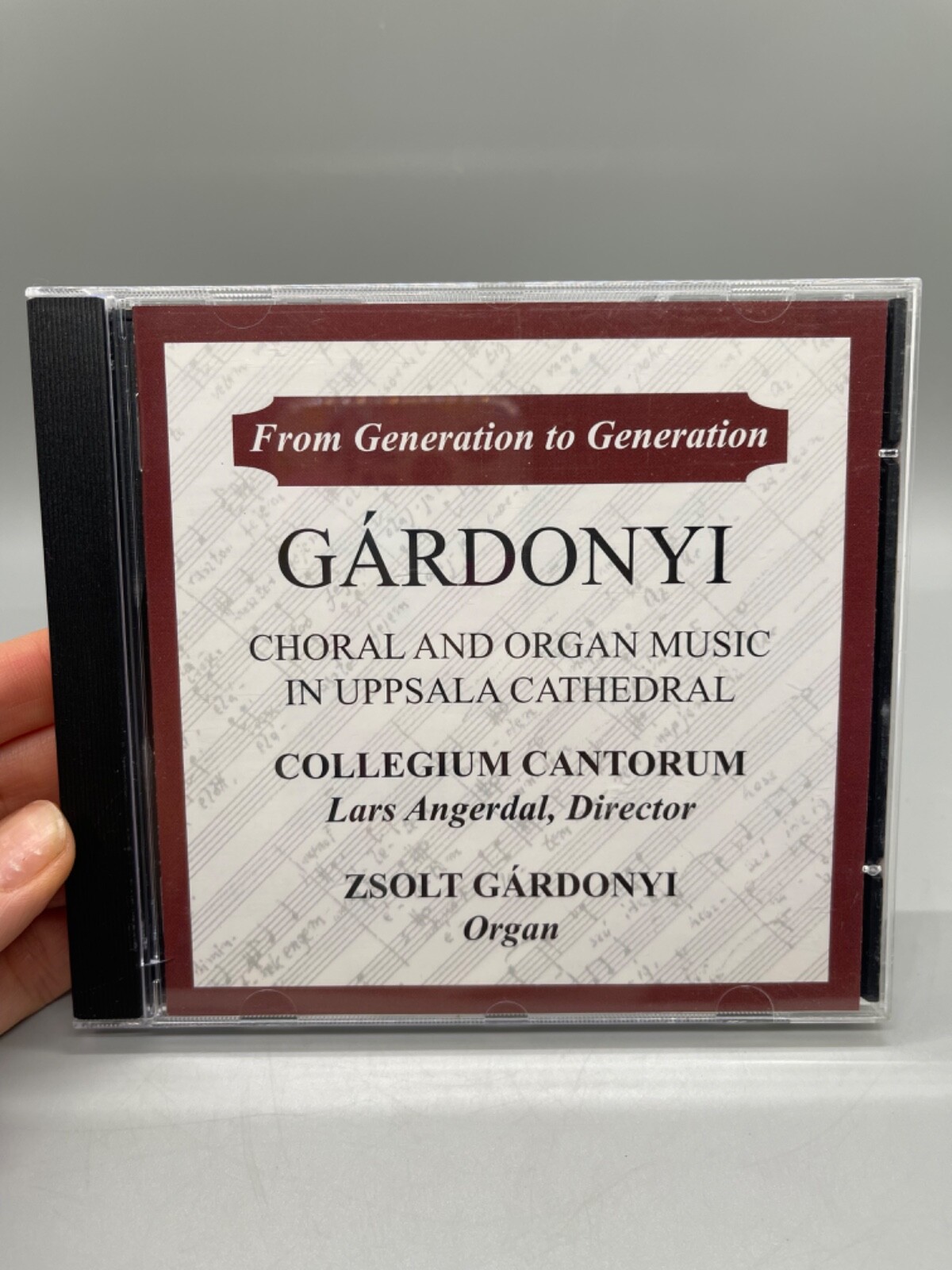 Zsolt Gardonyi, Two Generations: Choral and Organ Music in