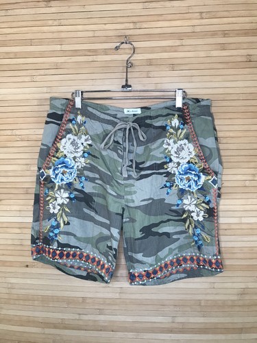 JW Los Angeles Johnny Was Hira Linen Floral Embroidered