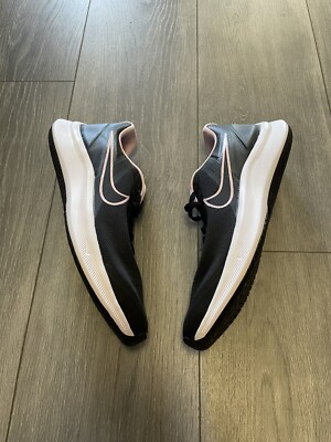 Nike Star Runner 3 (GS) Shoes black/white/pink DA2776 002 Mens Size 6 Womens 7.5