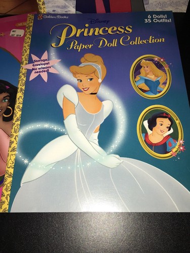 Lot Of 7 !!! - Walt Disney Golden Book Paper Doll Booklets Uncut 1996-2000