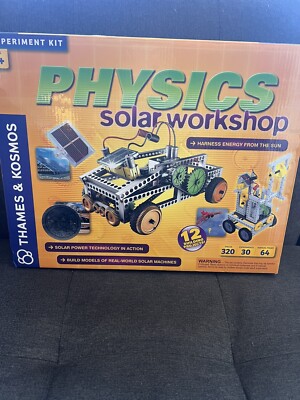 Thames & Kosmos Physics Solar Workshop Science Experiment Kit with Book, NIB