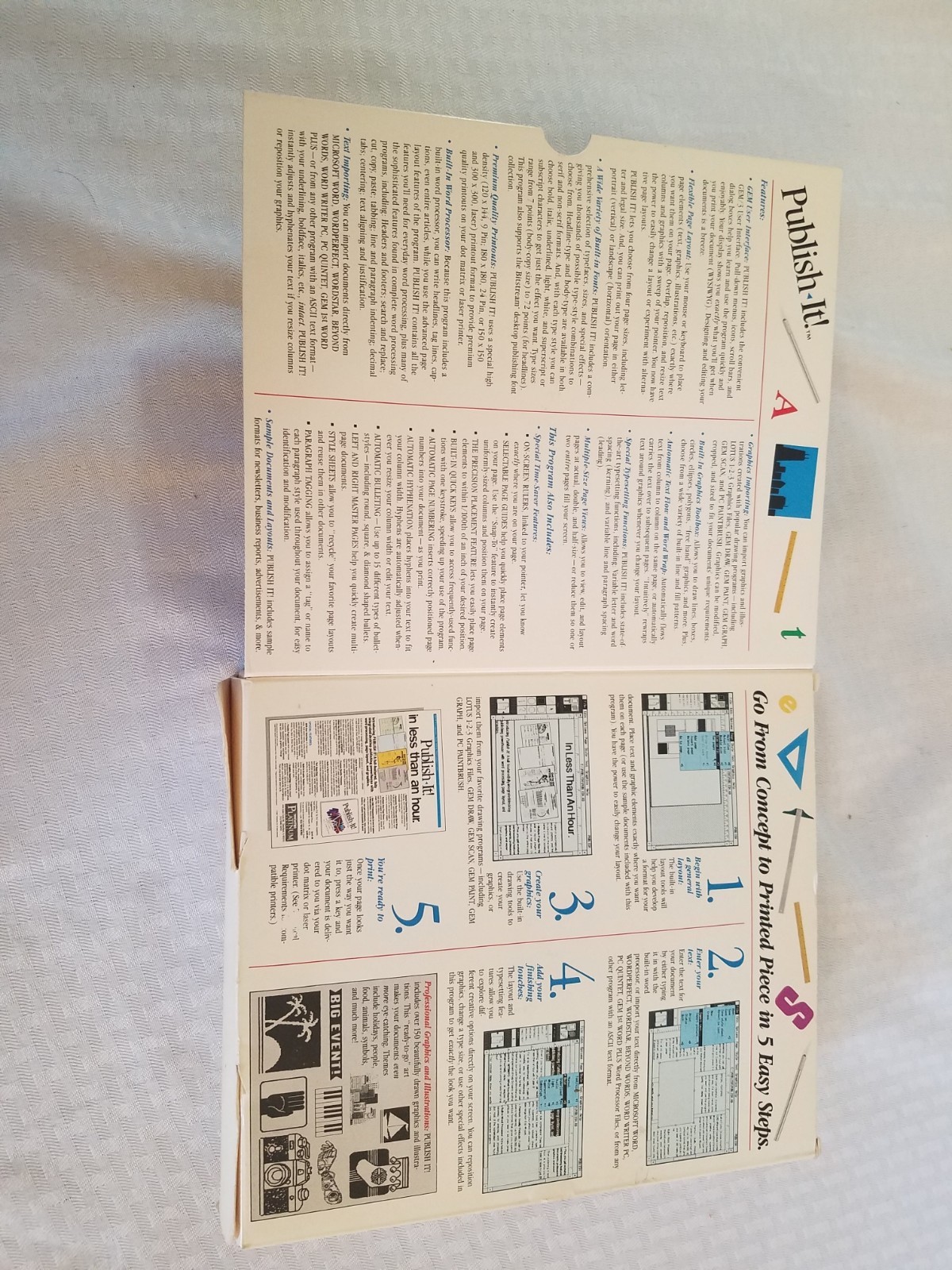 Timeworks platinum series Publish-It desktop publishing for ibm pc tandy dos