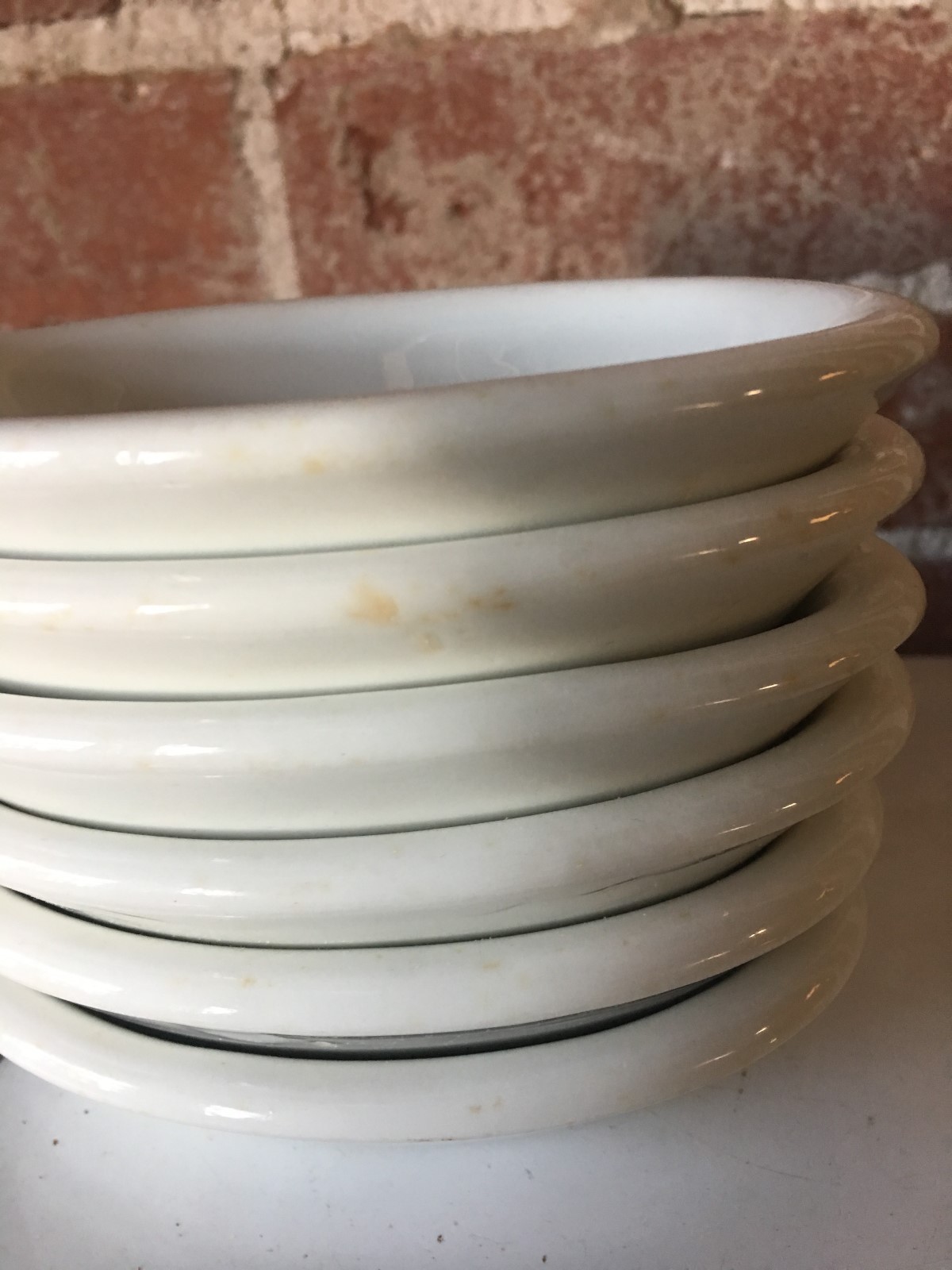 Iroquois restaurant side dishes, set of six.  Overall size 4 3/4