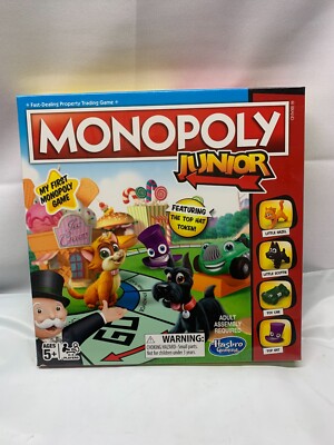 Monopoly Junior Board Game My First Monopoly Game Ages 5+ Hasbro 2017 *New