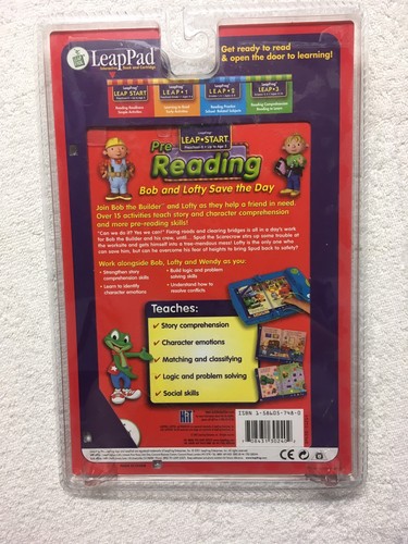 LeapPad LeapStart Pre Reading Bob & Lofty Save the Day Book And Cartridge