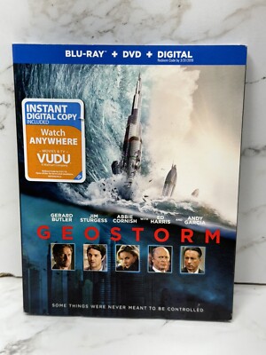 Geostorm - Blu-ray - DVD - 2 Disc Set - Slipcover - 2017 - EX/EX