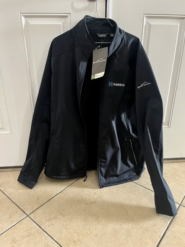 NEW w/TAGS Eddie Bauer Trail Soft Black Shell Jacket EB542