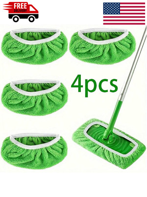 4 Pcs Mop pad, Microfiber Cleaning Mop Pad, Swiffer Pad, Mop Cloth, Washable Mop