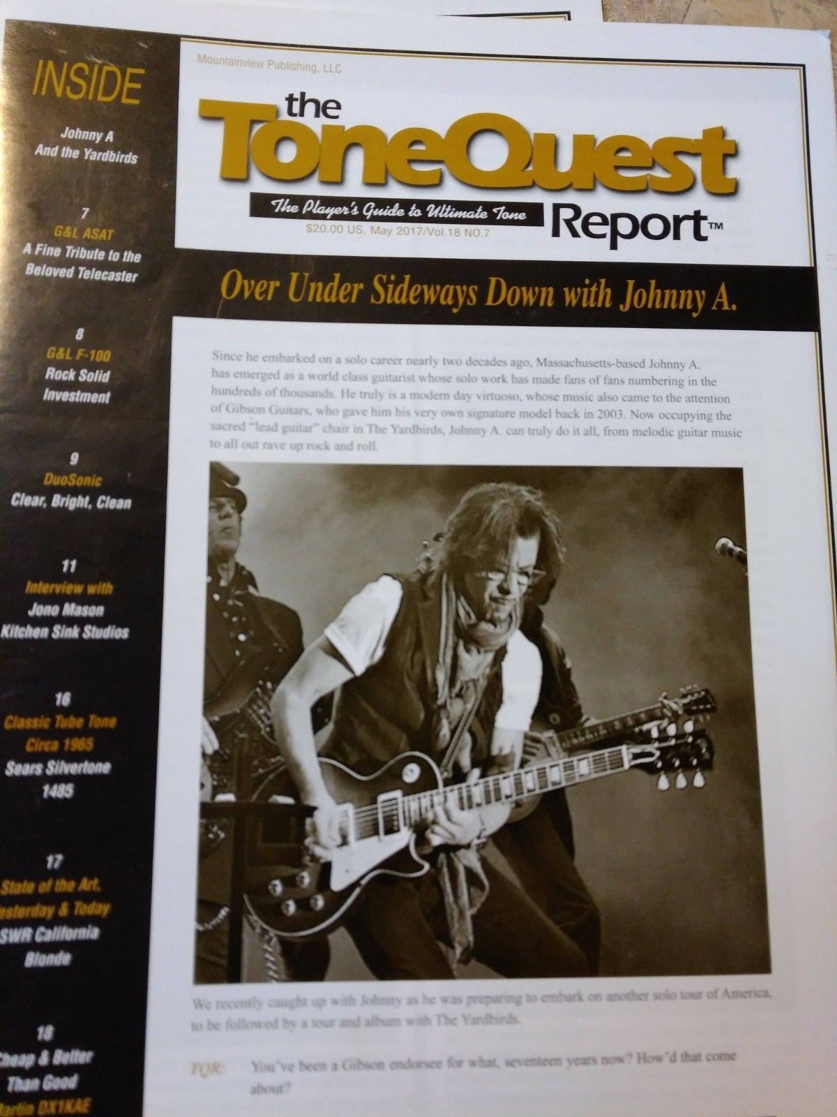 Tonequest Report 6 issues 2017 Free Ship