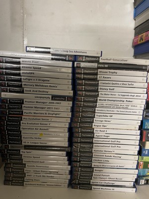 LOTTO MISTO VIDEOGIOCHI PS2 PLAYSTATION 50 PEZZI MISTI