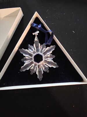 NIB 1998 Vintage Swarovski Crystal Christmas Ornament