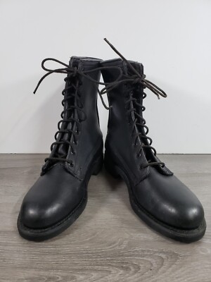 Vtg 1986 CRADDOCK TERRY ANSI Z41.1-1983/75  Steel Cap Toe Boots SZ 2 W