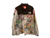 the north face supreme jacket world map