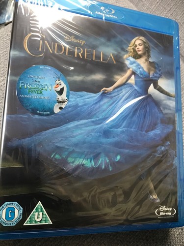 Disney Cinderella (Lily James) Blu RaySealed UK Edition FREE