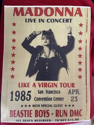 Madonna HUGE 11” X 14” Like A Virgin Tour Concert Poster San