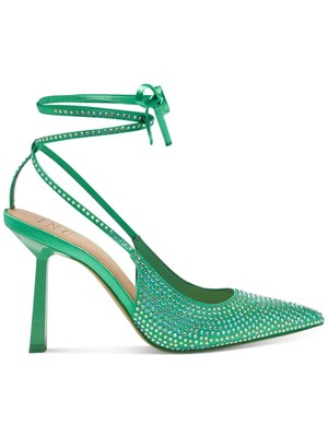 

Женские туфли-лодочки INC Green Rhinestone Sandaze с острым носком на шпильках без шнуровки 5 м, Зеленый, 10014164500