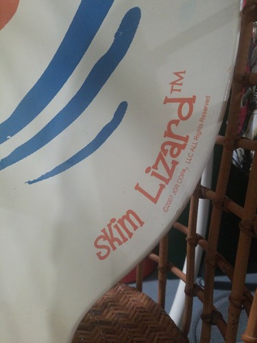 2007 SKIM LIZARD WOOD WAKE BOOGIE BOARD HAWAIIAN FLORAL 35x20