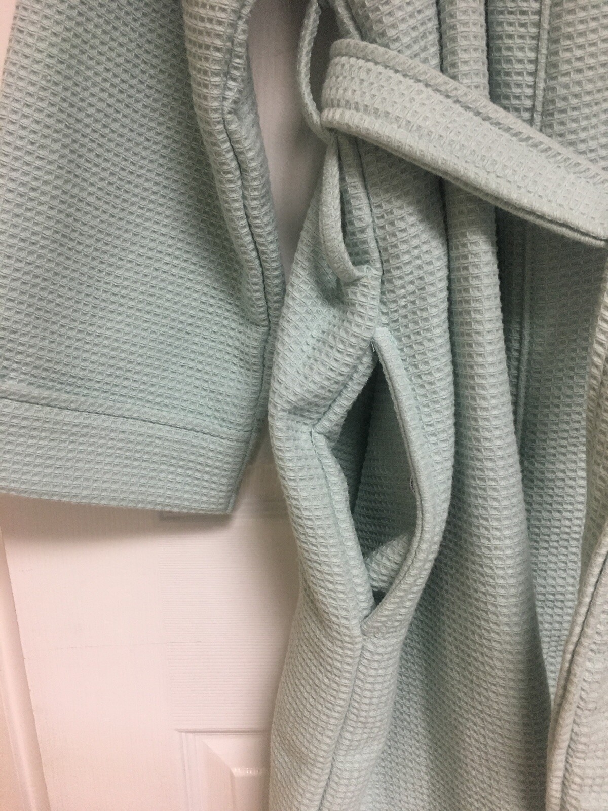 HOTEL COLLECTION, Spa Robe, Turkish Cotton, Waffle Weave, Blue, One Size, NWOT