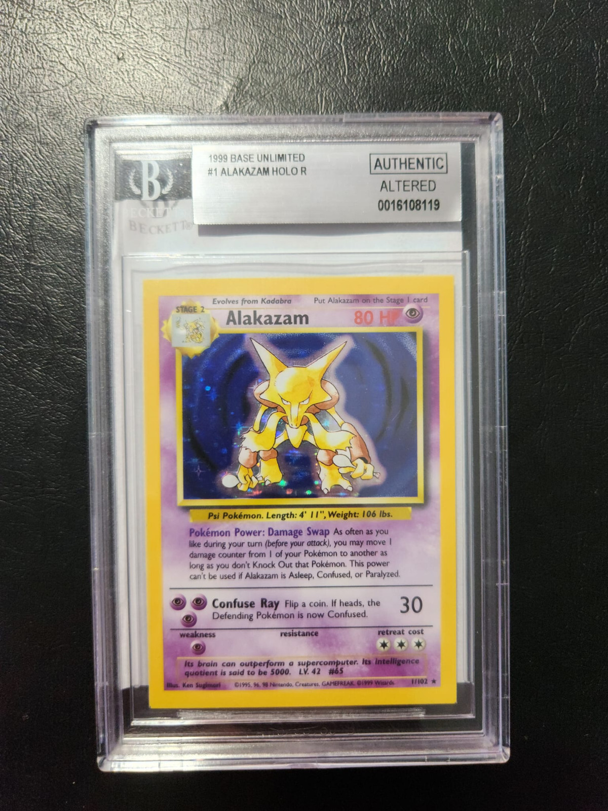 【ARS10】 フーディン　旧裏　HoloBleed Alakazam PSA Pokemon 151 Japanese Sv2a ~ PSA 10 ~ Alakazam ex 190/165 SR