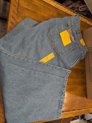 Cabelas Jeans Classic Fit Blue Cotton Denim Mens Size 46x29 Roughneck