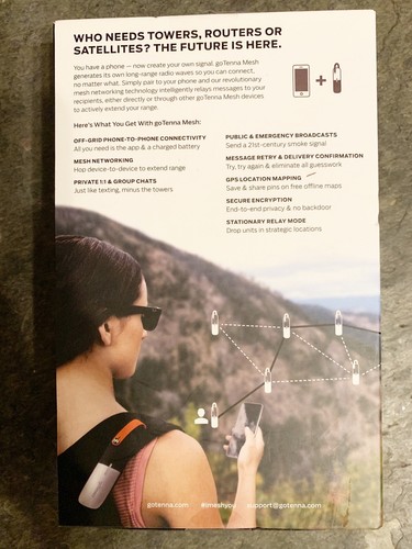 goTenna Mesh Two Off-Grid SMS & GPS Devices That Pair with Any Phone