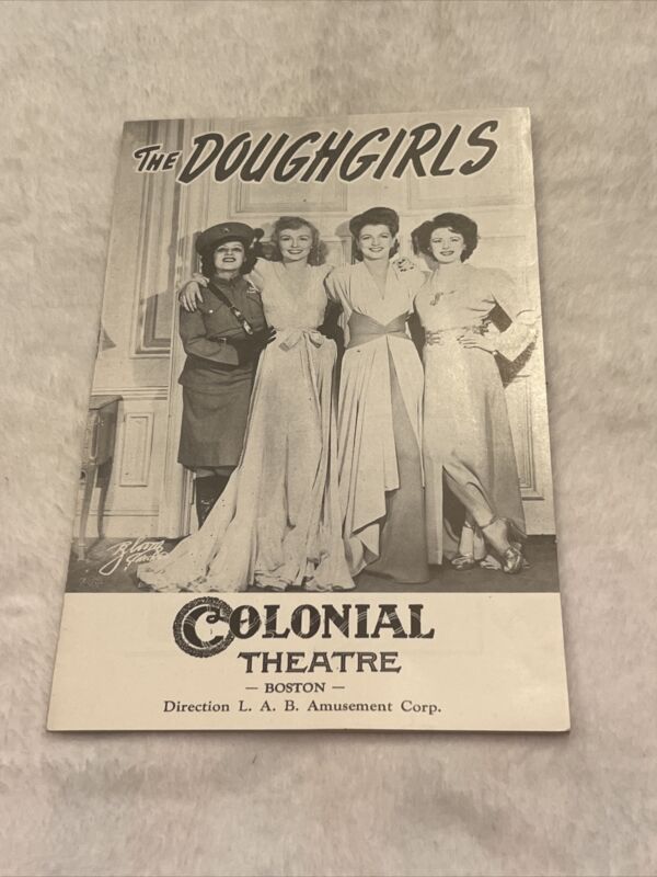 vintage Colonial Theatre Boston progran The Doughgirls FD68