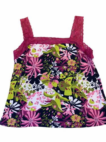 Vintage X JG Hook Y2K Womens Cami Camisole Floral Lace Indie