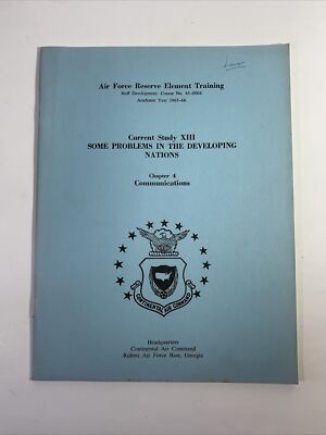 Air Force Reserve Element Training 45-0004 Some Problems in Developing Nations
