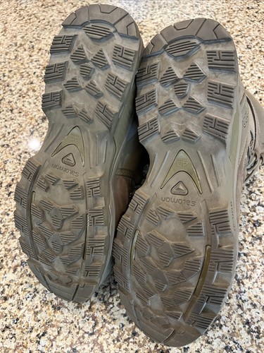 Salomon Size 8 Quest 4D Forces 2 Men's Mid GTX Mid Boots Shoes Coyote military