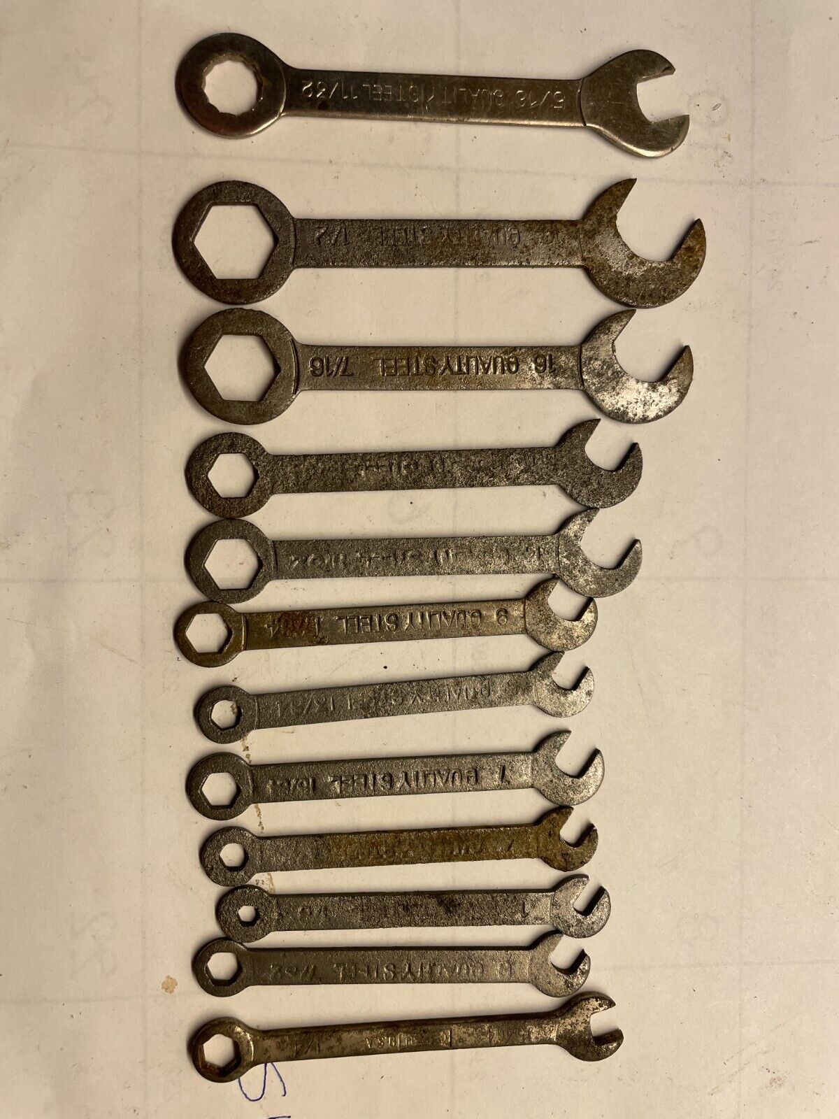 Vintage Quality Steel 12-Piece Box & Open End Ignition Vintage Quality Steel 12-Piece Box & Open End Ignition
