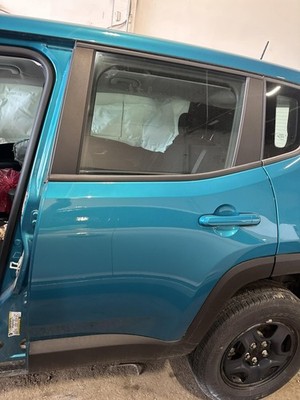 Used Rear Left Door Assembly Rear Side fits: 2022 Jeep Renegade light tint glass