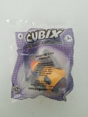 Cubix Robots For Everyone Number 4 Burger King Kids Club Toy NIP