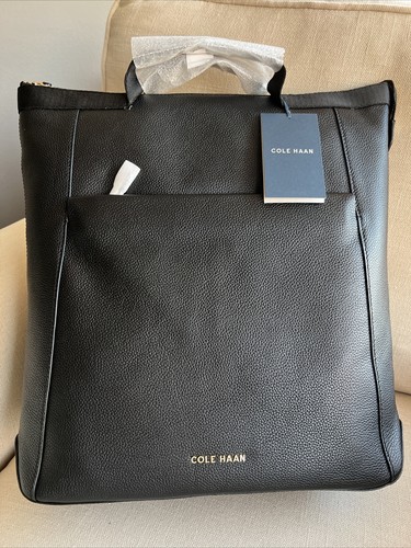 Cole Haan 3-in-1 Grand Ambition Large Leather Convertible Backpack BLACK  U04933