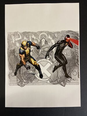 Wolverine & Cyclops-Marvel Comic Book Poster 8x11 Frank Cho