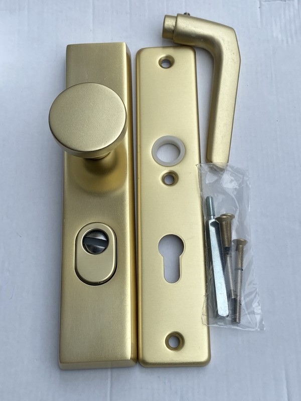 TüRgriff WohnungtüR HaustüRbeschlag Langschilt 72mm Wechselgaritur Schutzbeschla