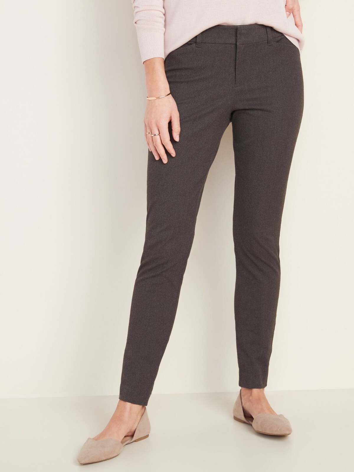

Брюки до щиколотки Old Navy Plus Dark Heather Grey, размер 6, для миниатюрных размеров, Серый