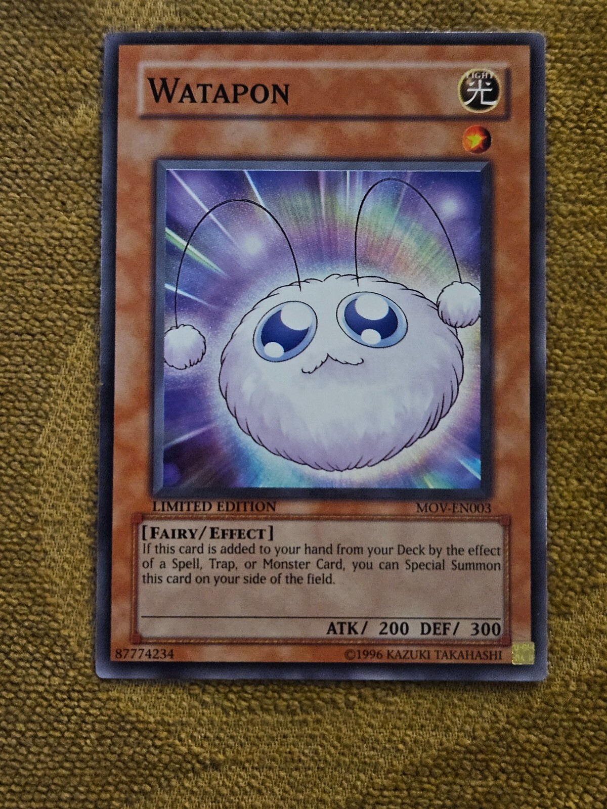 Yugioh Watapon MOV-EN003 Limited Edition | eBay