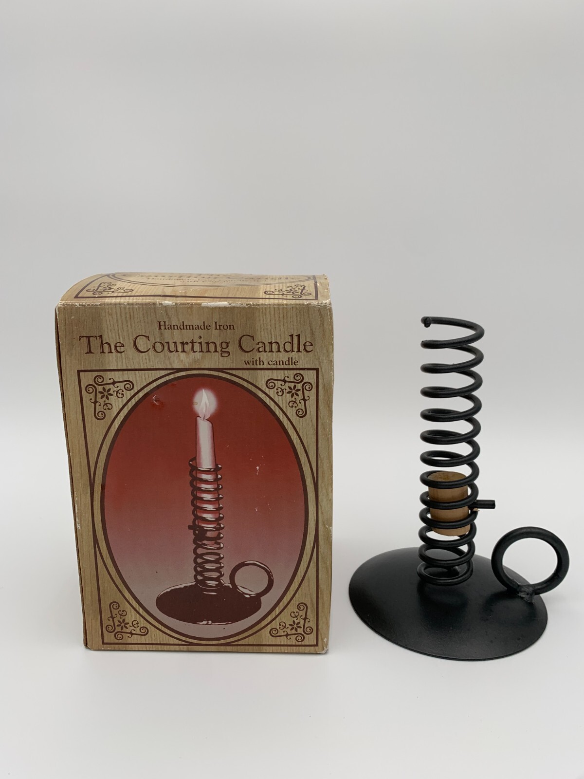 Handmade Iron-The Courting Candle-Candle Holder, Candle Not Included