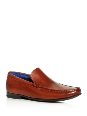

TED BAKER LONDON Мужские коричневые кожаные лоферы без шнуровки Comfort Lassil с круглым носком, Коричневый, 9-18142