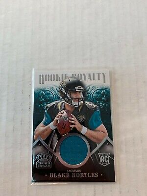 Blake Bortles 2014 Crown Royale Rookie Jersey Card #RR38 Serial #157/499. rookie card picture