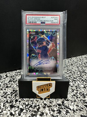 2022 Bowman's Best Blaze Jordan Atomic Auto /25 Boston Red Sox UFOA-BJ PSA 9 B.L
