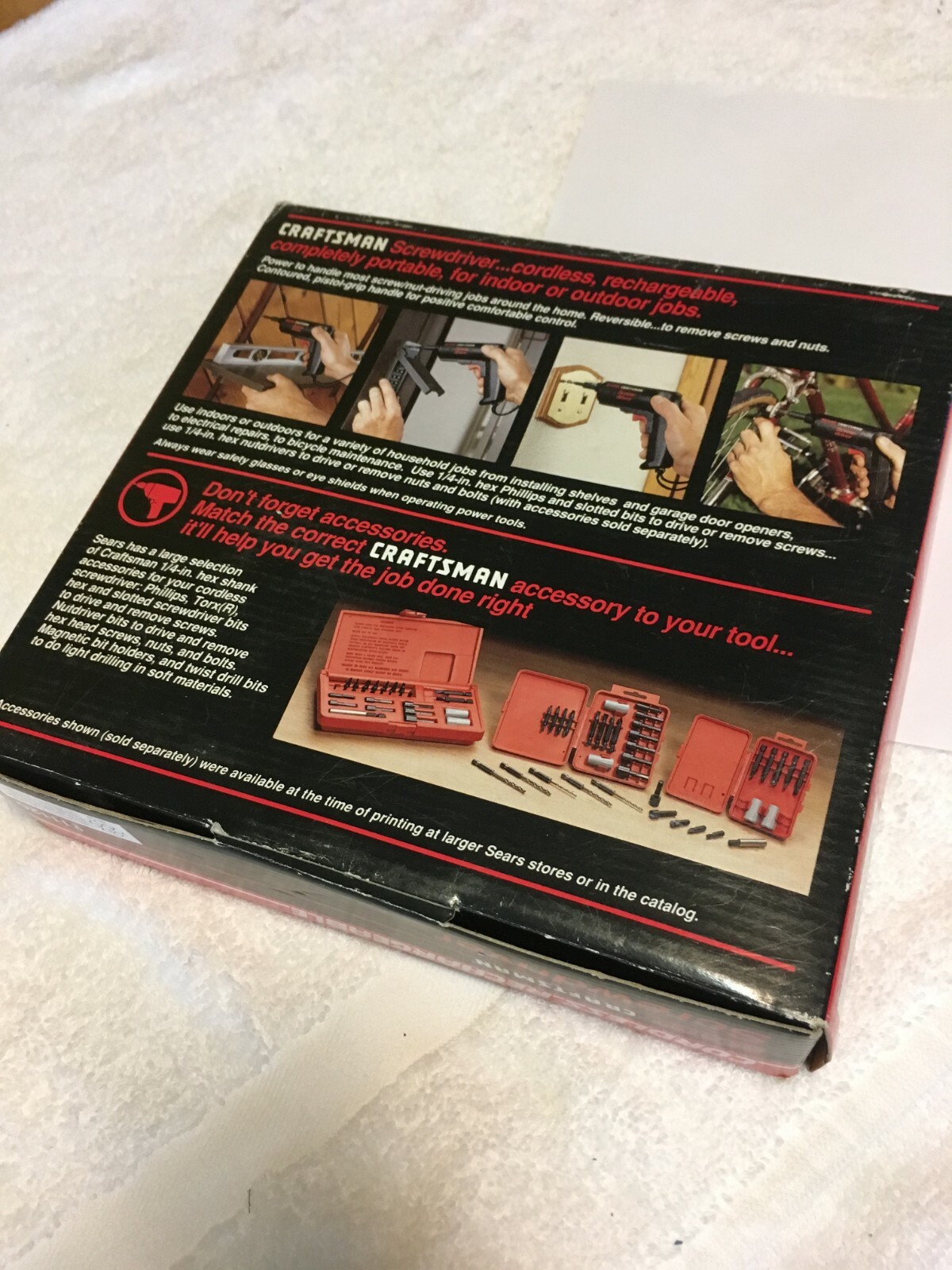 Sears Craftsman vintage Cordless Rechargable Reversable Screwdriver Model 11120